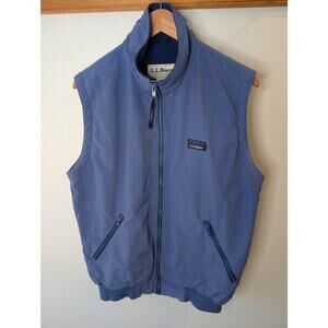 VINTAGE LL BEAN Blue Puffer Vest Size M Mens Gorpcore Outdoor Hiking 90s USA